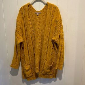 Love Tree Oversized Cable Knit Cardigan Size Small